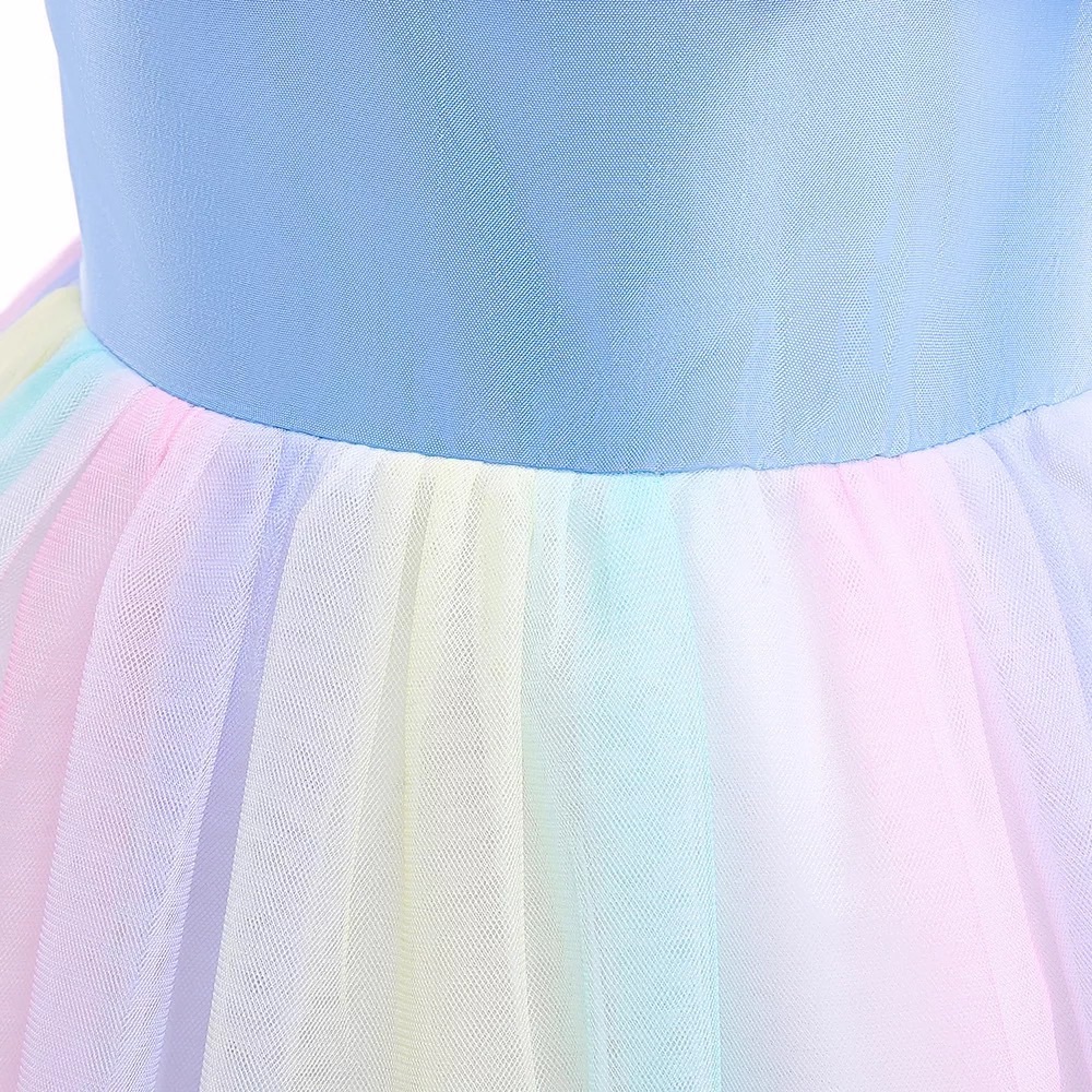 Rainbow 🌈 Princess 👸 Birthday Party Special Occasion Dress 5052 - Picture 6 of 9